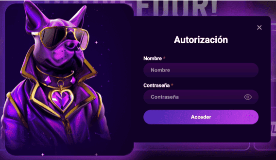 Registration at Ganamos Bet casino
